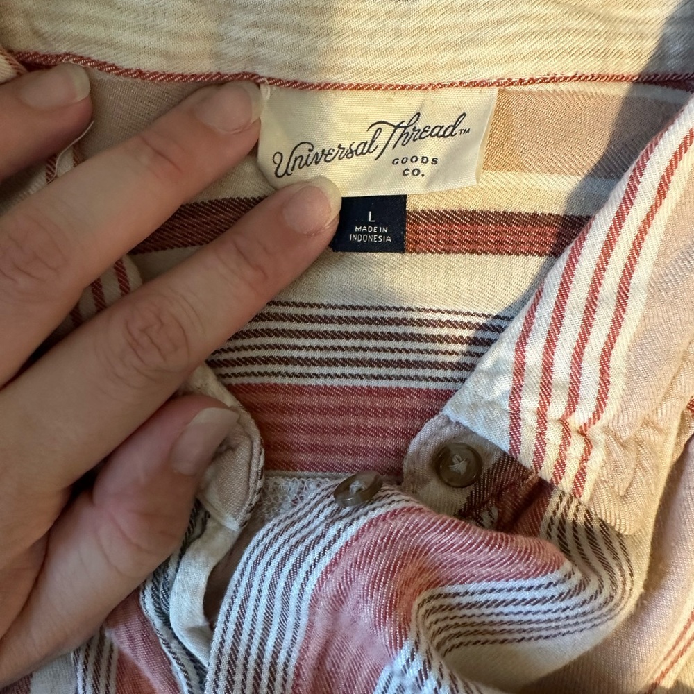 Striped Button-Up Shirt - Picture 2 of 2
